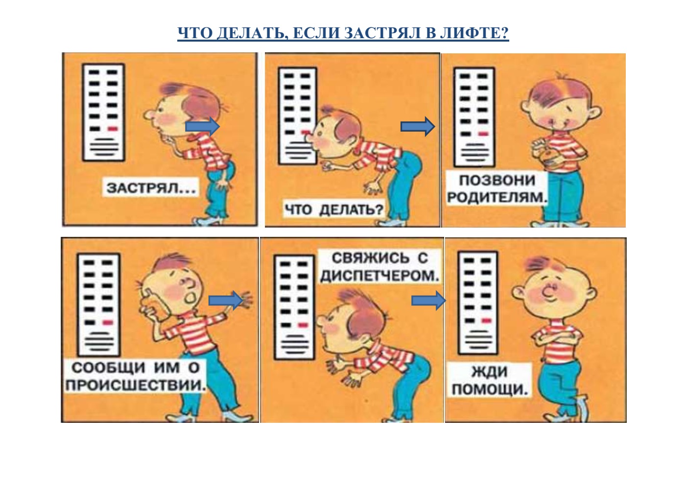 Правила безопасности <b>в</b> <b>лифте</b> для детей.